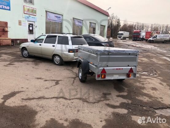 Прицеп легковой с тентом 60 см, надставные борта
