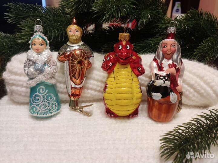 Елочные игрушки стекло