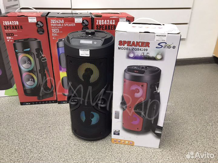 Портативная блютуз колонка 40см арт.411