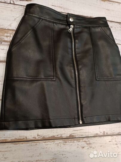 Кожаная юбка