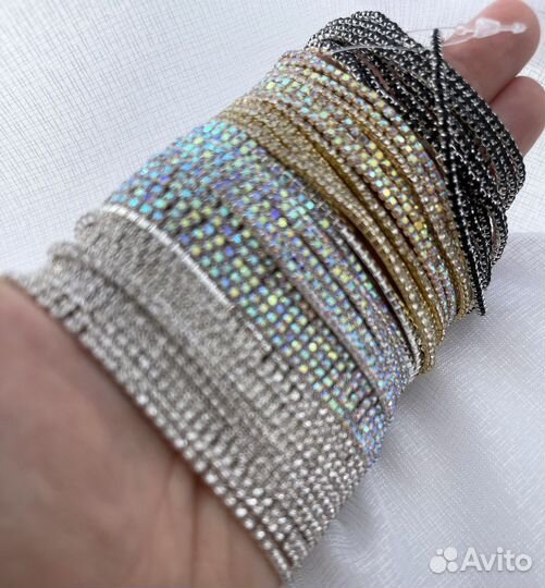 Браслет на руку со стразами, женский/для девочек