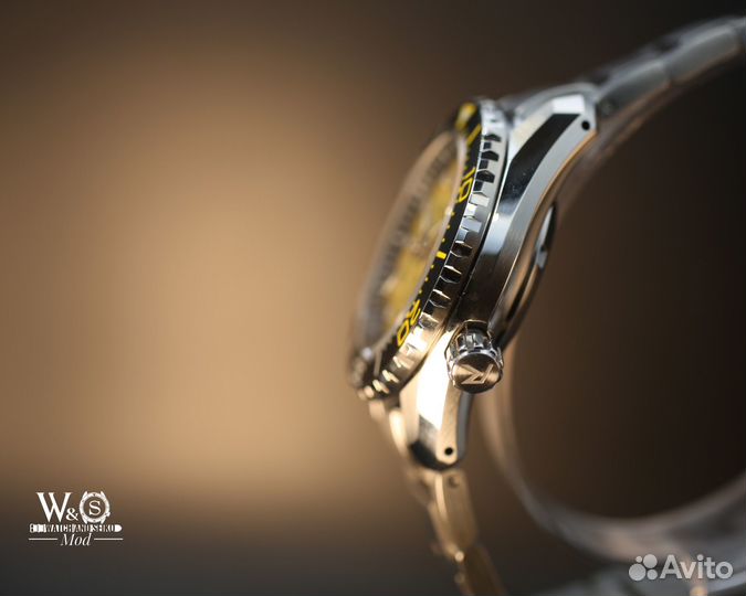 Часы Seiko Marinemaster Bumblebee Mod