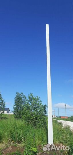 Установка столба лэп для электричества 220в 380в