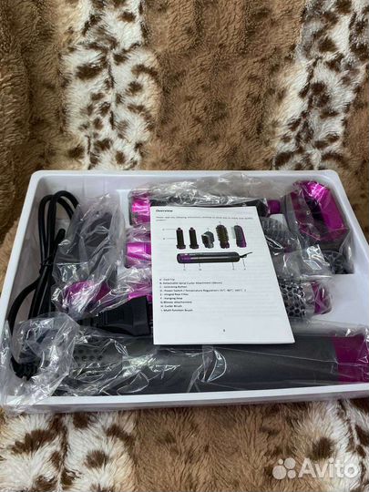 Фен стайлер 5 в 1 «dyson» + в подарок открытка