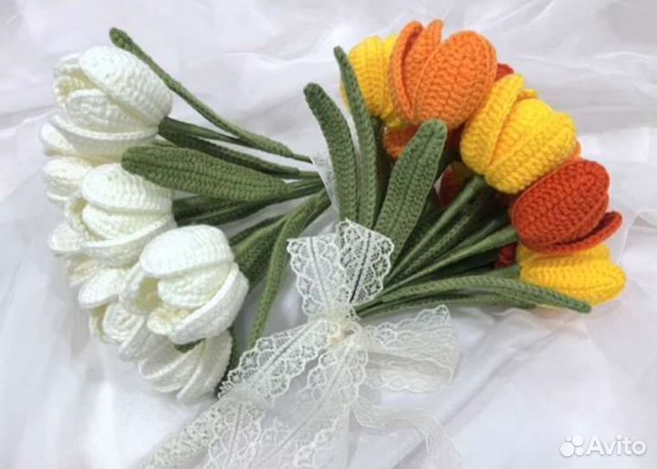 Букет тюльпанов ручной работы