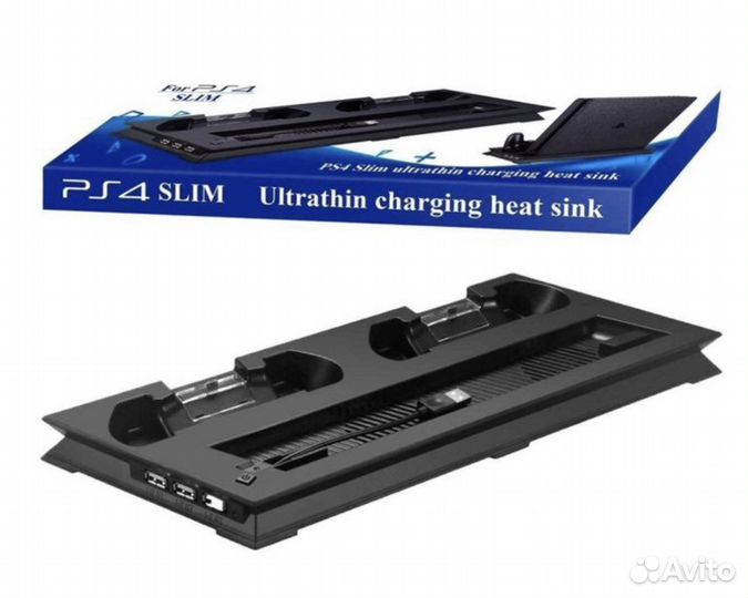 Зарядная станция для PS4 Slim с охлаждением