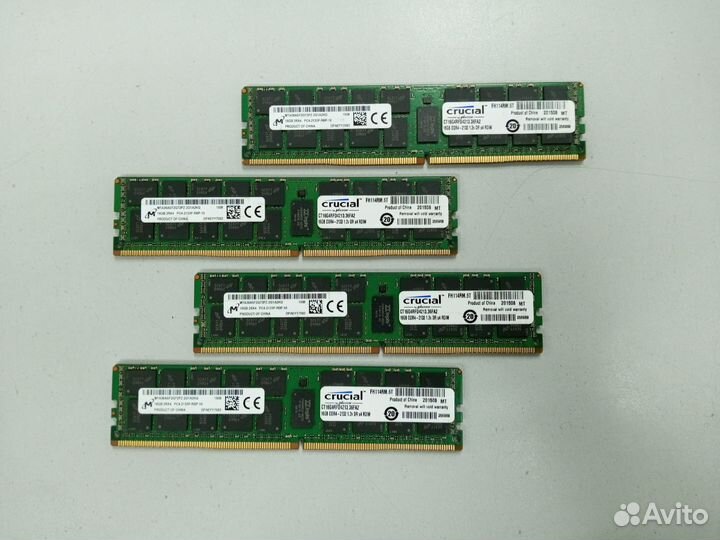 Комплект памяти Crucial DDR4 64Gb (4x16Gb) ECC REG