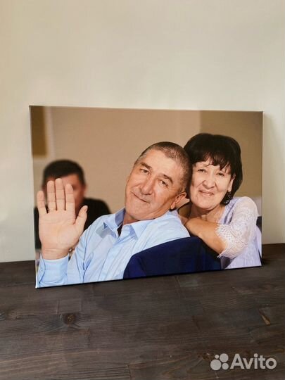 Портрет по фото на холсте на День Рождения