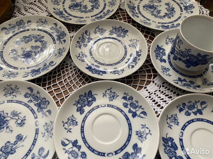 Сервиз остатки Чехия Синий лук