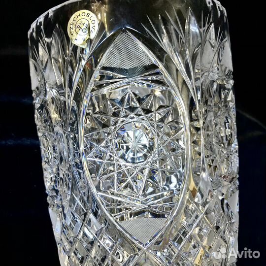 Ваза для цветов. Хрусталь. Чехословакия. 25см