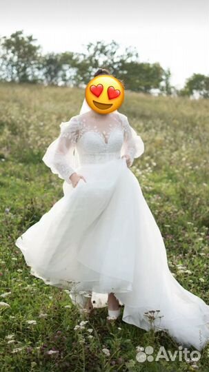 Свадебное платье 42 44 новое