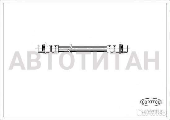 Шланг тормозной peugeot: 206 Наклонная задняя част
