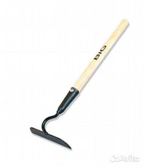 Мотыжка металлическая с деревянной ручкой 35см 