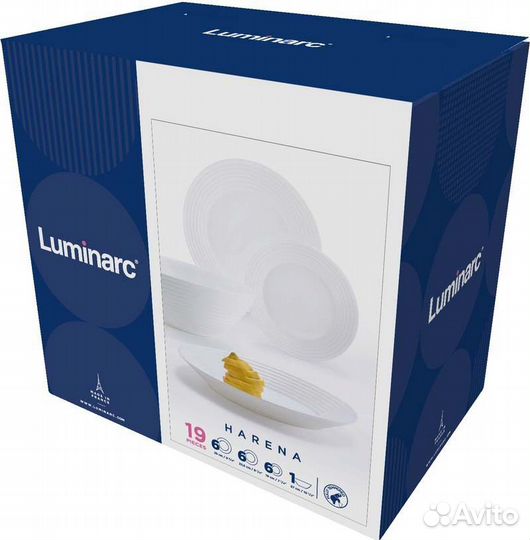 Набор тарелок luminarc 19 предметов