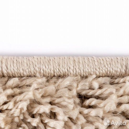 Ковёр Фризе 'Шегги', цвет светло-кофейный, овал 20