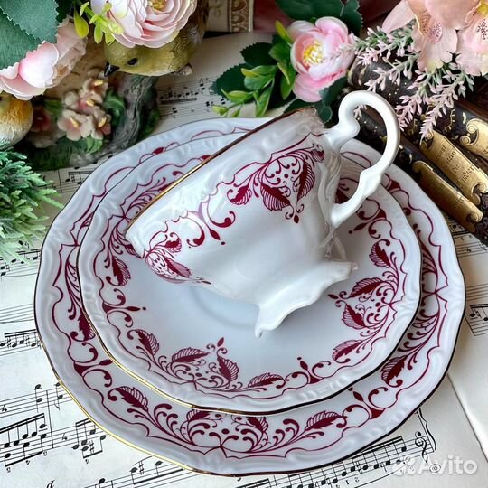 Трио чай/кофе клеймо Fine China Lichte