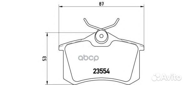 Колодки тормозные дисковые задн. nissan note (E