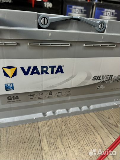 Аккумулятор автомобильный agm 95 ah varta 23г