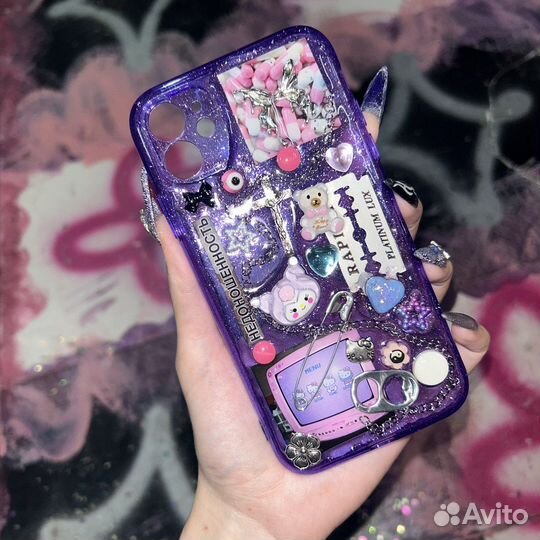 Чехол из эпоксидной смолы iPhone 12 pro max 13 y2k