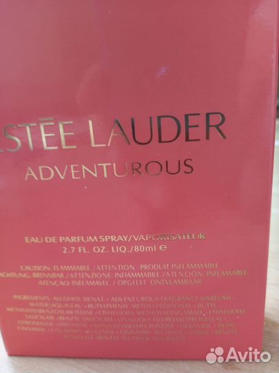 Estee Lauder Adventurous.80мл.Жен.Parfum.Новый