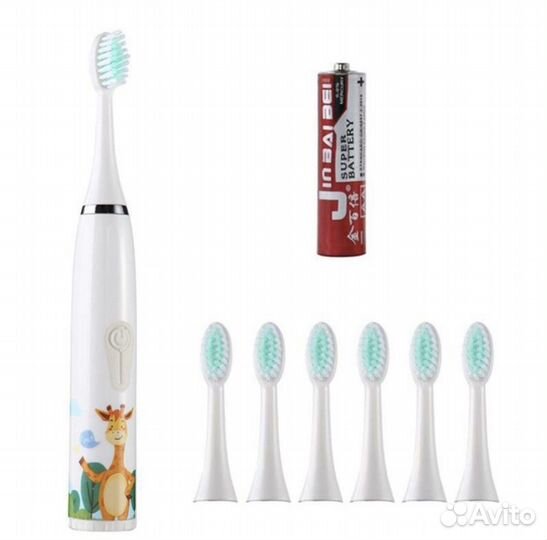 Щетка электрическая детская. Белая