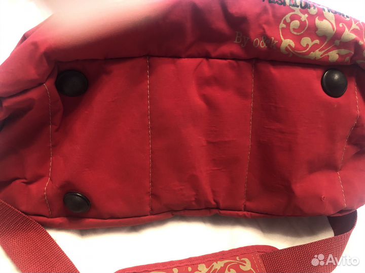 Сумка спортивная красная