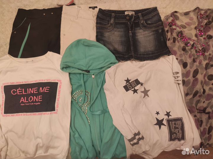 Вещи пакетом на девочку 164р