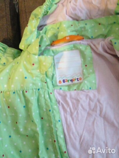 Ветровка куртка для девочки 80