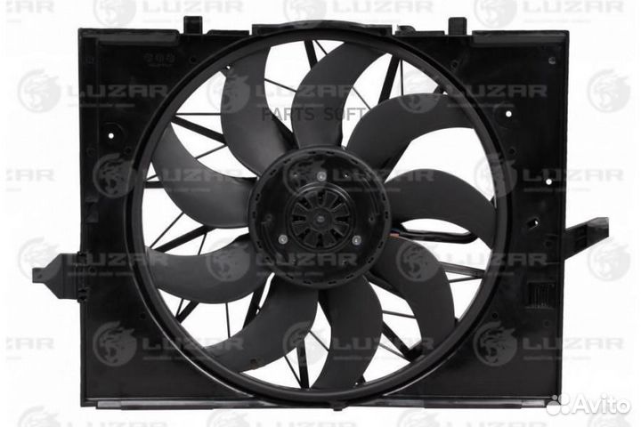 Вентилятор двигателя BMW 5 (E60) (03) (с кожухом)