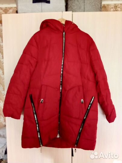 Пуховик зимний женский 56 размер