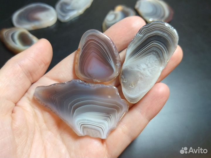 Спилы агата небольшие - Ботсвана