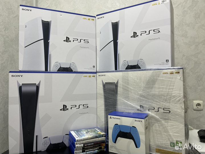 Sony playstation 5 с дисководом +игры +подписка