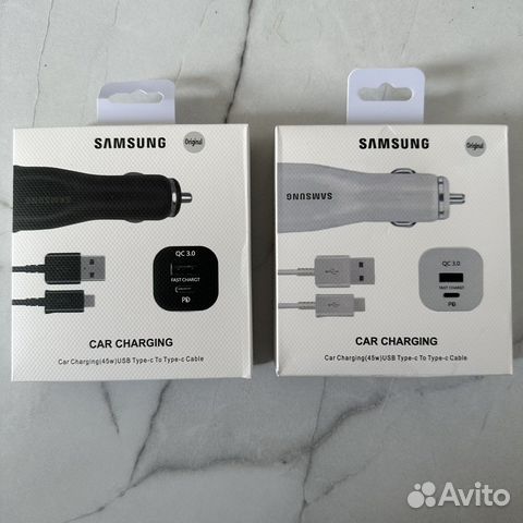 Авто зарядка samsung 45w