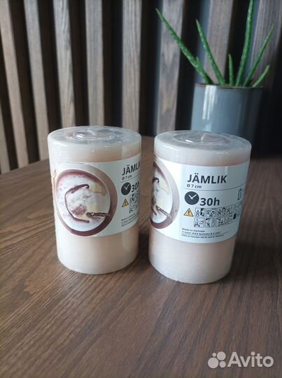 Икеа эмлик свеча формовая, ваниль