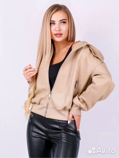 Куртка женская/кожаная/косуха/кожанка р L