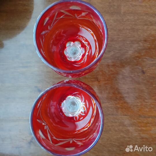 Посуда СССР цветное стекло