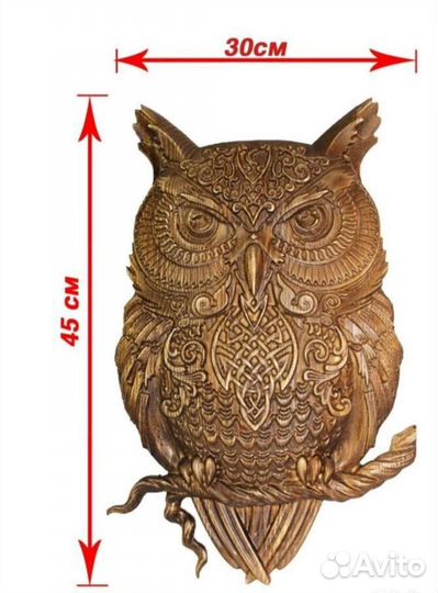 Резное панно из дерева 