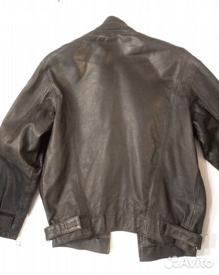 Мото куртка кожаная