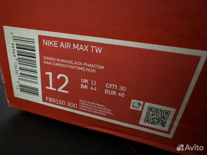 Кроссовки Nike Air Max TW - 46 EU