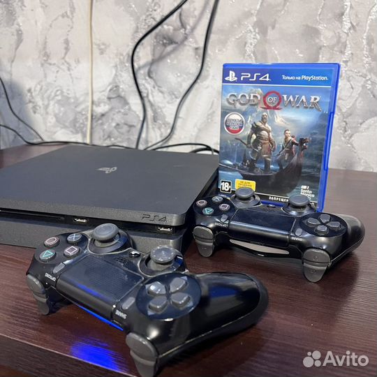 Sony playstation 4 slim 2 джойстика