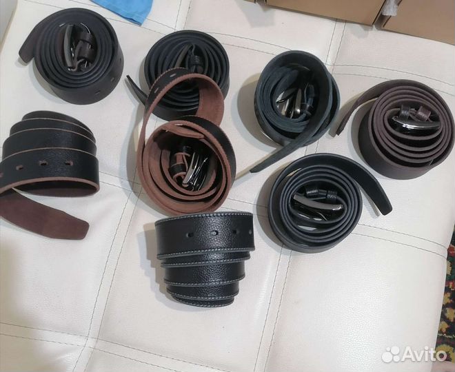 Мужской кожаный ремень