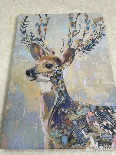 Икеа. Картина на холсте олени (2 шт)