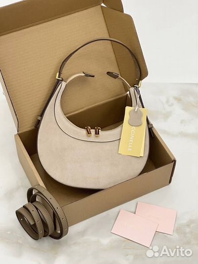 Сумка coccinelle натуральная замша