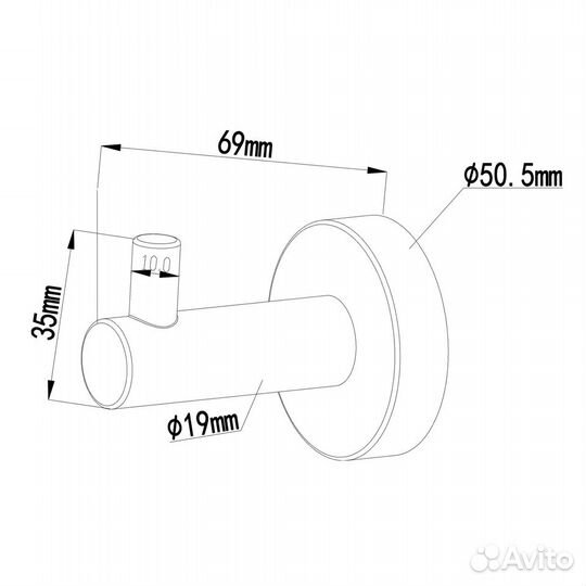 Крючок Swedbe Attribut 9804