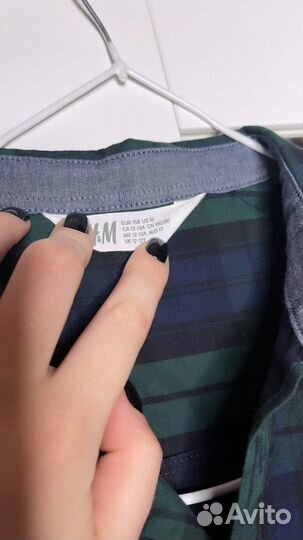 Рубашка в клетку h&m для мальчика