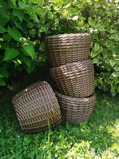 Кашпо из полиротанга