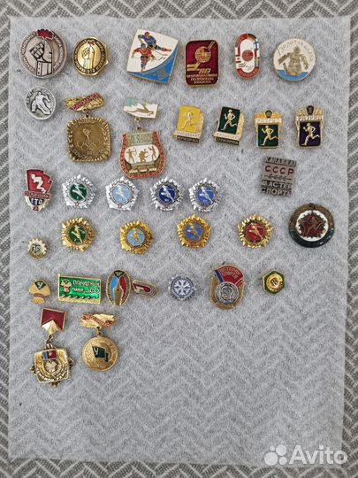 Значки СССР спортивной тематики