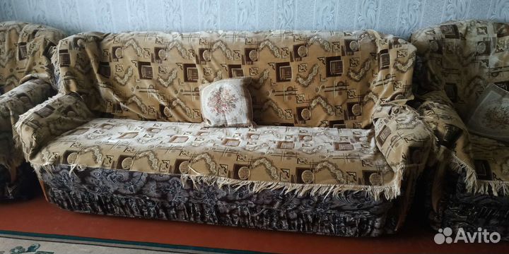 Диван и 2 кресла бу