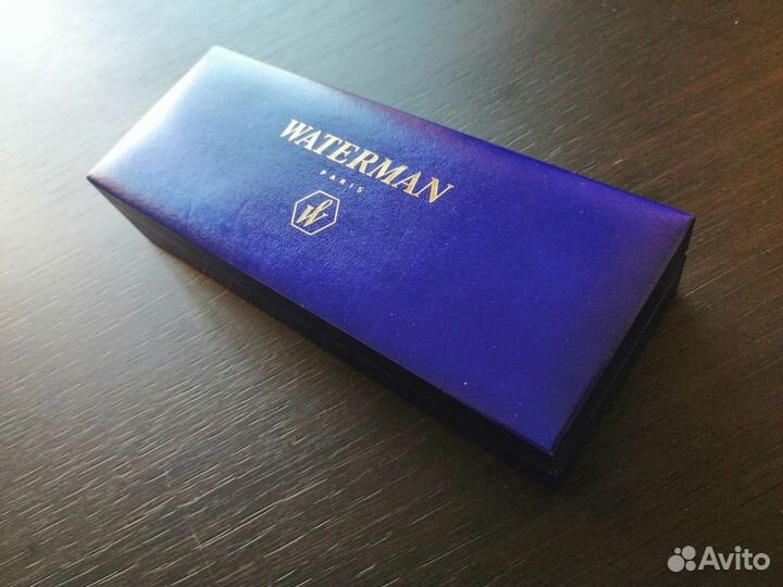 Перьевая ручка waterman золото