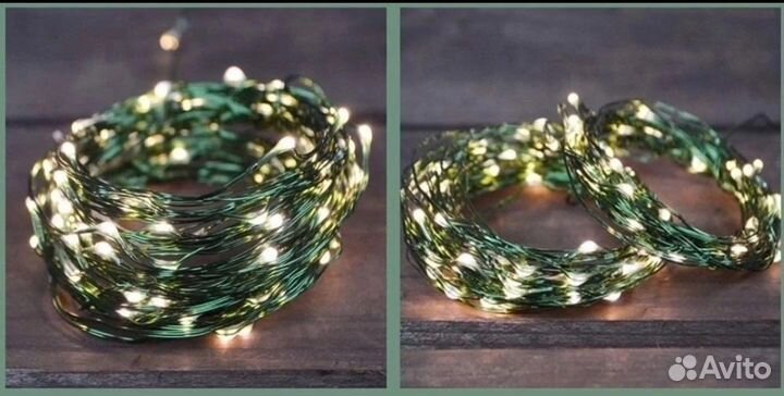 Новогодняя гирлянда нить Роса